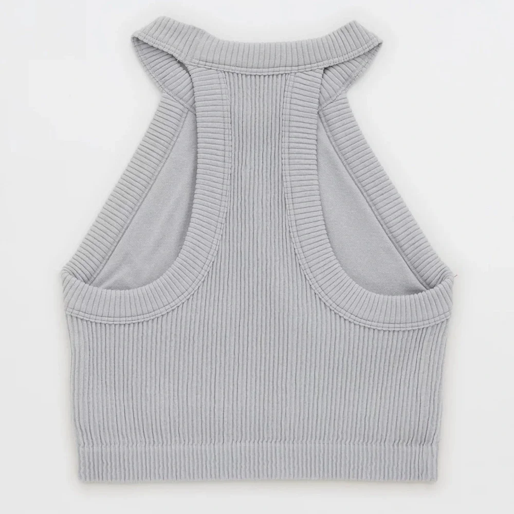 Aerie Superchill Seamless High Neck Top - Picture 4 of 11